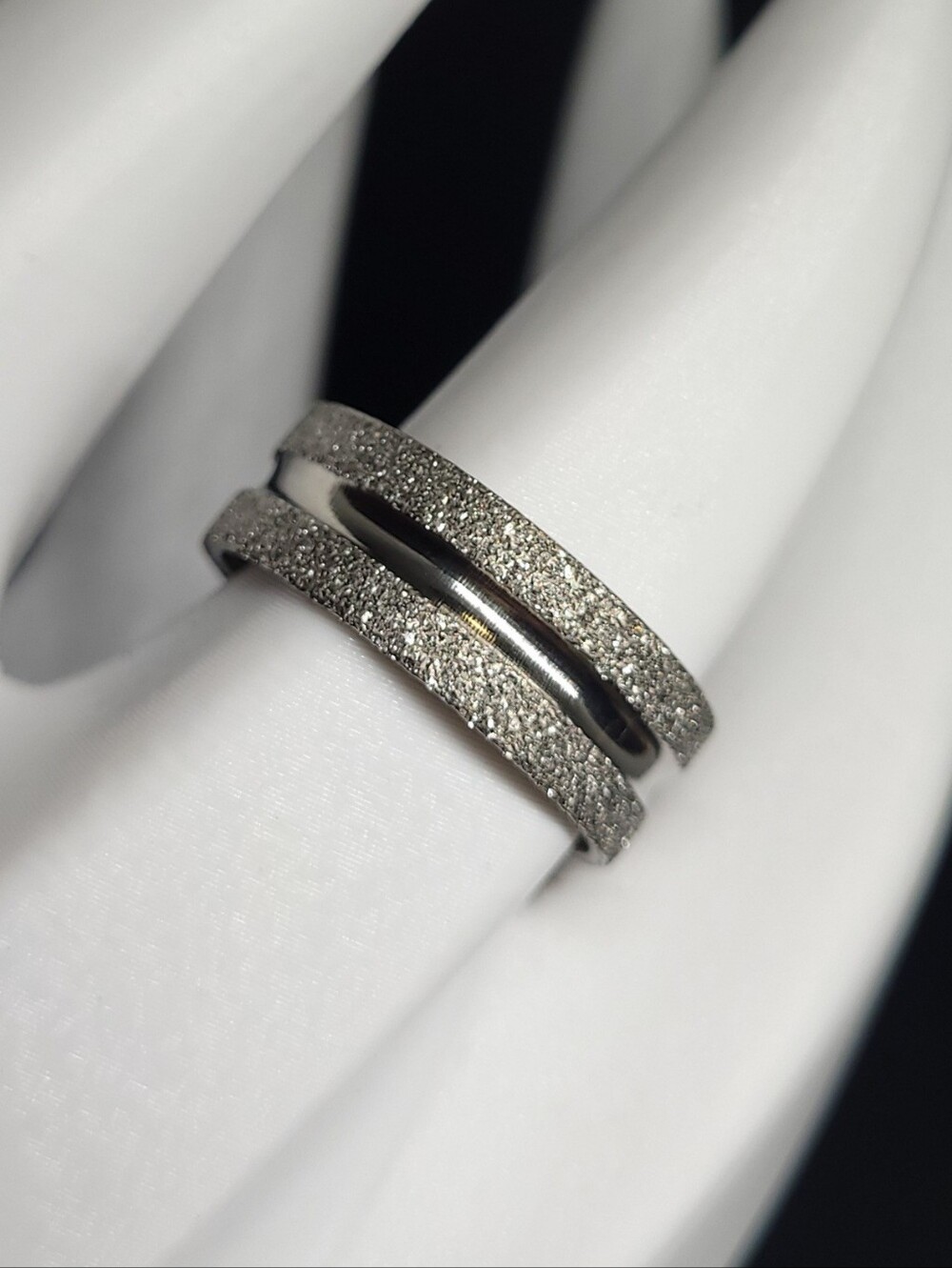 $1 | 9 | Sparkling Dual-Band Wide Ring